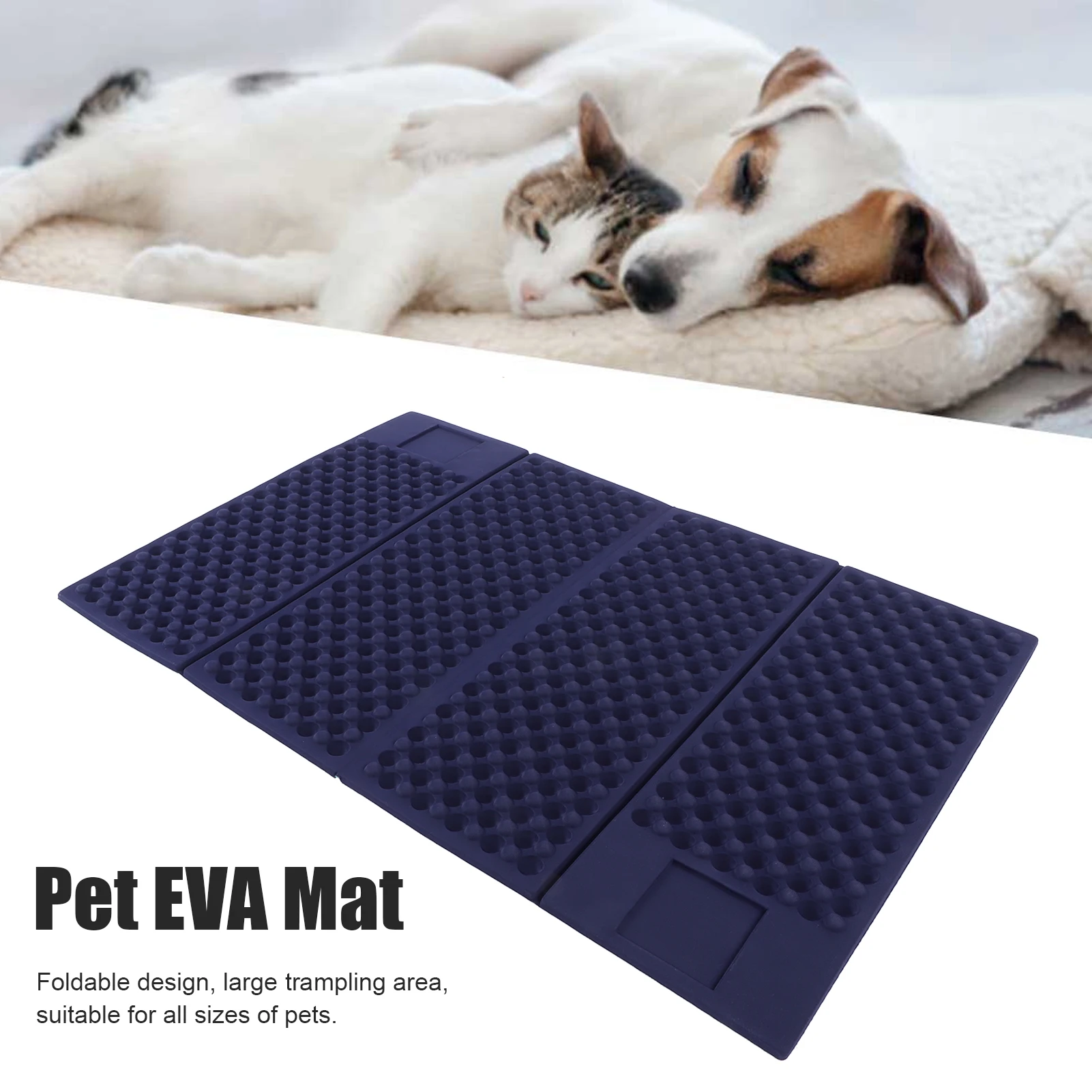 Cat Litter Mat Foldable Cellular Waterproof Pet Litter Box Mat Non-Slip Sand Cat Pad Washable Bed Mat Clean Pad Products