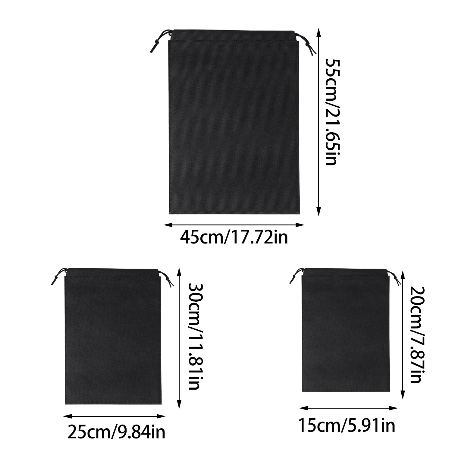 Portable Drawstring Bag Dustproof Nylon Drawstring for Small Items Non woven Fabric  Cloth Bag Jewelry Storage Bag