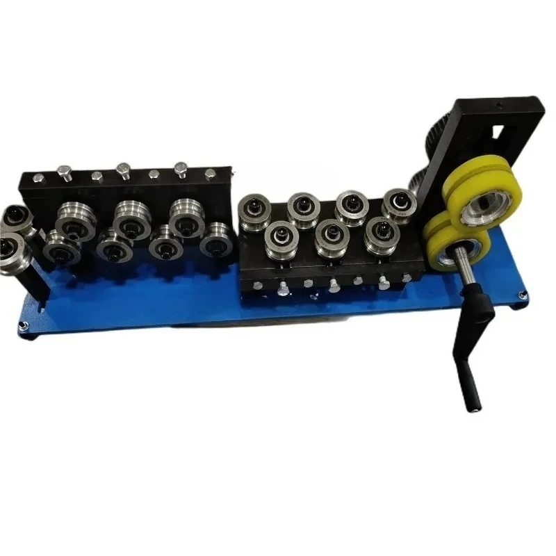 Precios de máquinas Máquina Canal Carta Plancha de alambre manual Máquina enderezadora de alambre de hierro manual