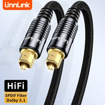 Unnlink Cavo Audio Ottico Digitale HIFI 5.1 Toslink SPDIF Cavo Coassiale per Amplificatori TV Xbox PS4 Altoparlante Filo di Fibra Subwoofer
