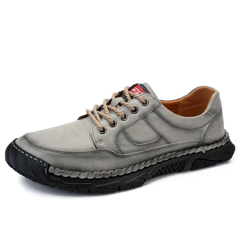 

Men's Leather Shoes Brand Design Casual Men's Loafers Men's New Slip-On Shoes Breathable Galoshes Flats Driving Shoes 38-48