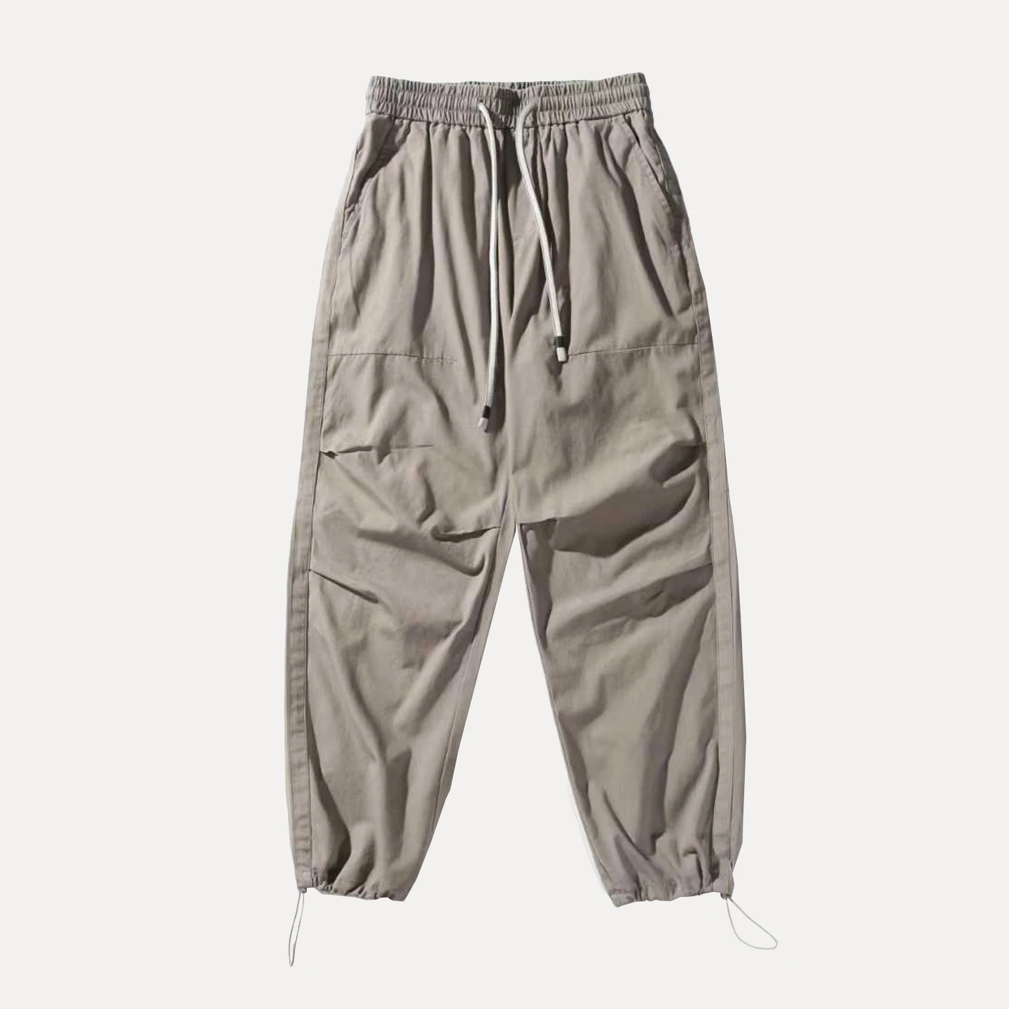 

Trendy Retro Work Pants with Dstring Elastic Waist for Men Autumn 2025 Loose Fit Casual Trousers by Z