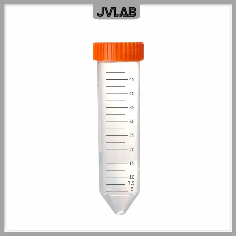 Centrifuge Tube Sample EP Tube 50 ml With Clear Scale Bottom Tip Plastic Test Tube With Screw Cover 50 / PK