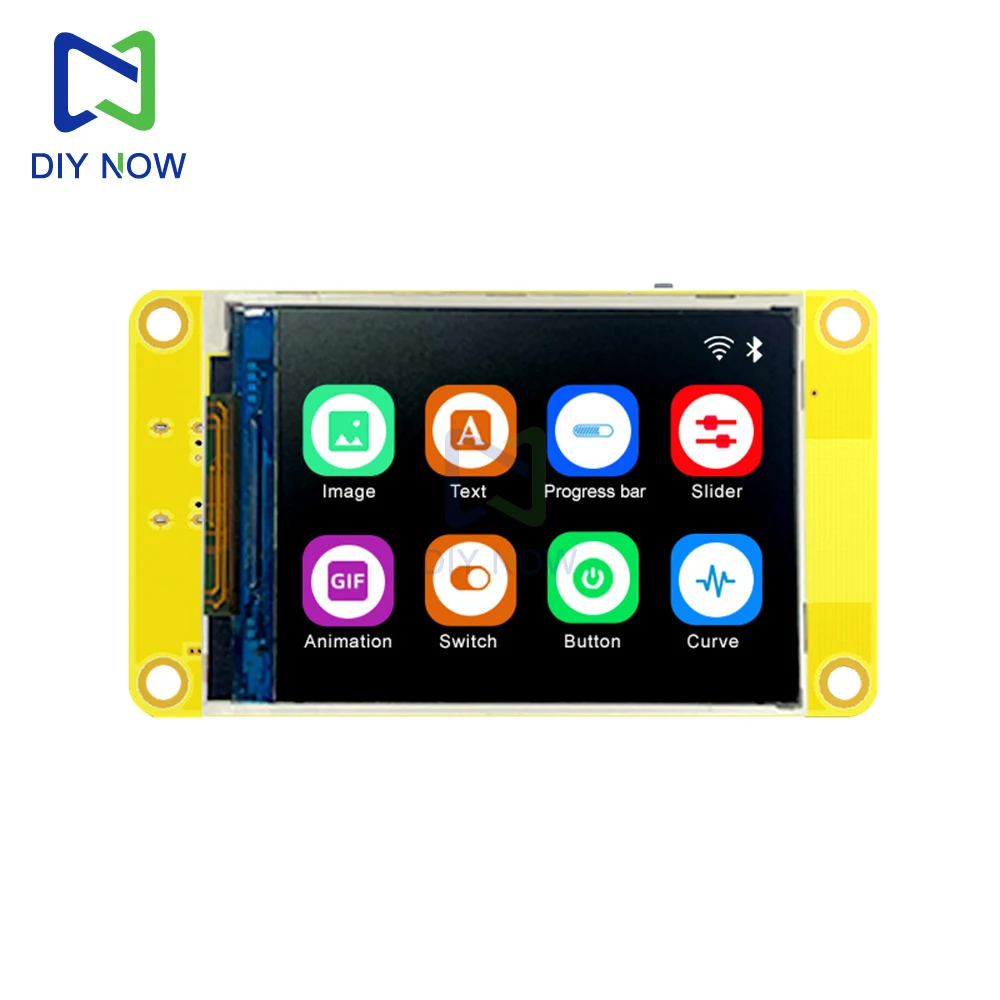 Placa de desenvolvimento ESP32 WIFI e Bluetooth com display inteligente de 2,2 polegadas Controlador ESP32-D0WDQ6 suporta aplicações IoT para Arduino