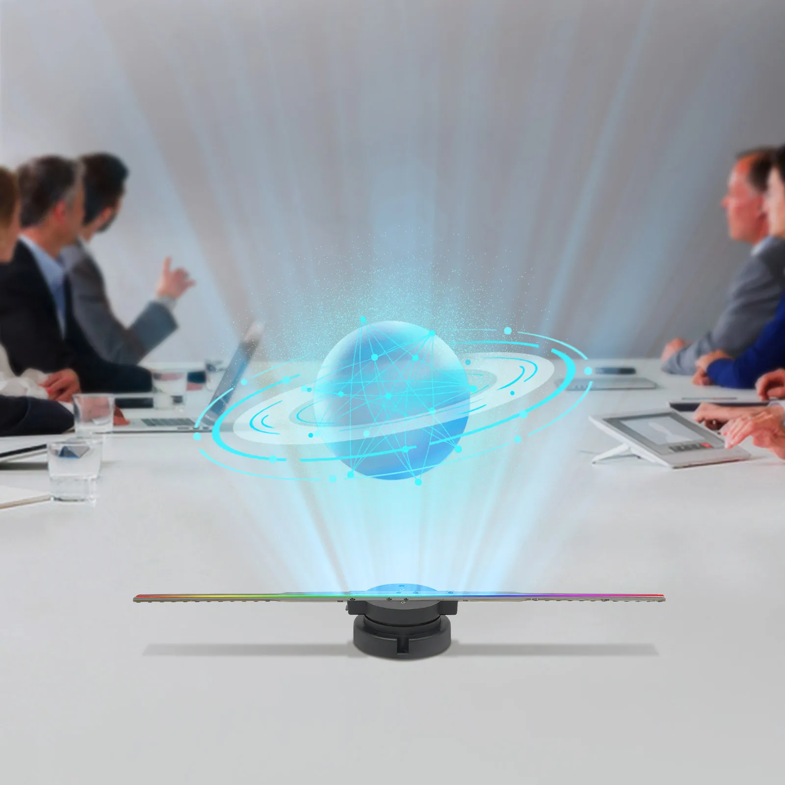 

3D Hologram Fan 3D Holographic Fan Projector LED Advertising Display Screen, Upgraded US Standard for Store Promotion Exhibition