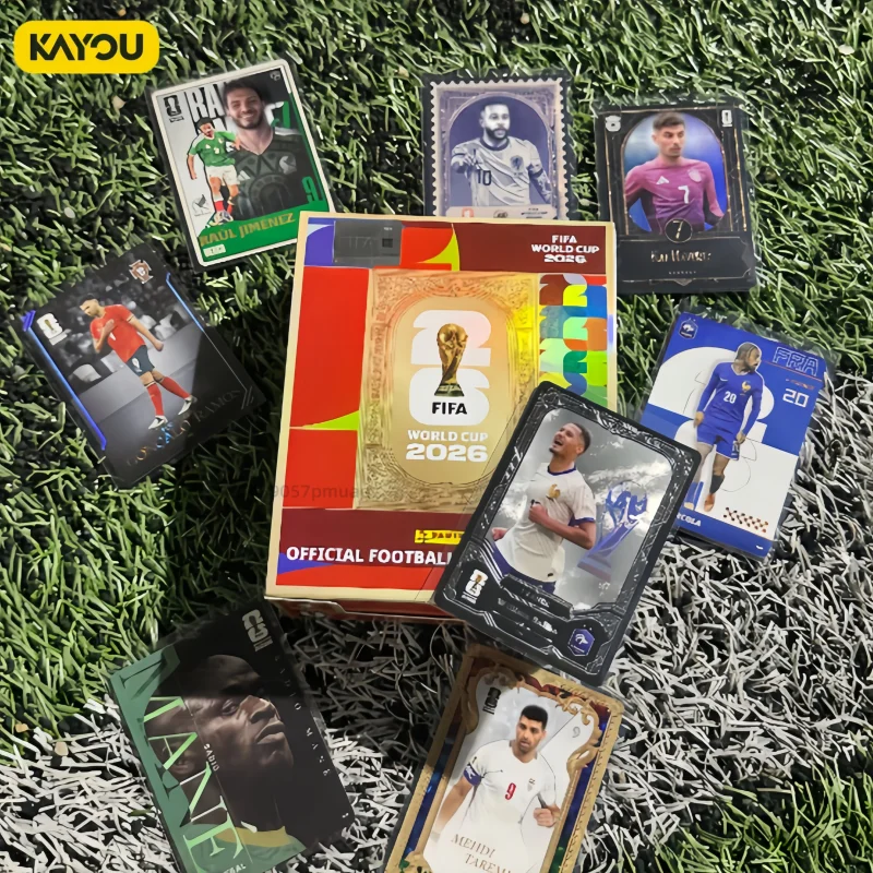 KAYOU Panini 2026 World Cup Football Collectible Card Messi Cristiano Ronaldo Mercural Merchandise CollectorEdition Card Gift