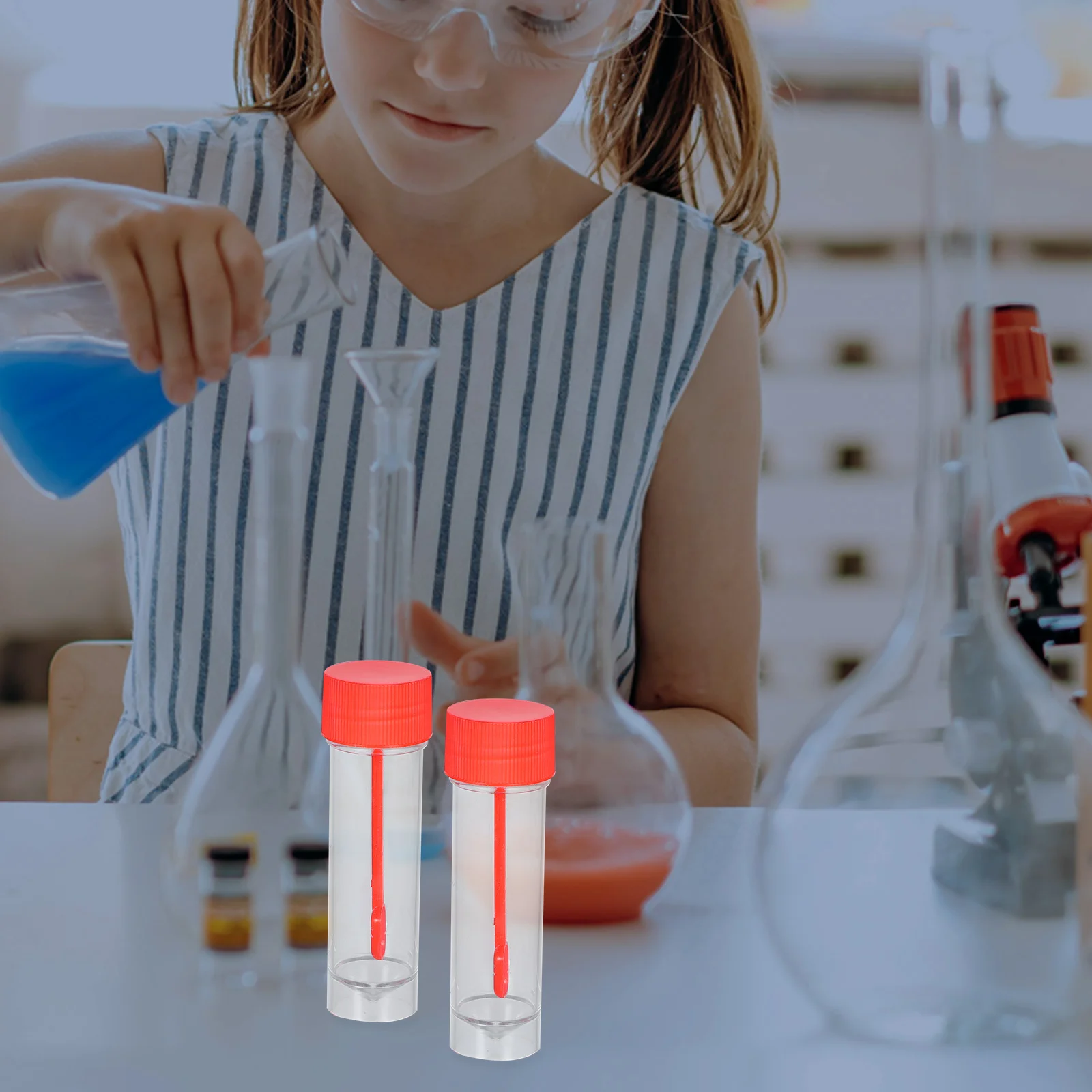 

20 Pcs Sampling Cup Fecal Collection Cups for Testing Pp Sample Container Plastic Specimen