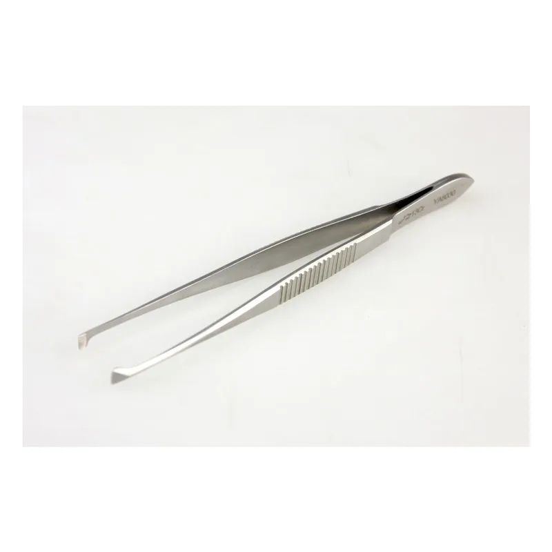 Microscope eye tweezers Golden Bell Medical 11cm triangular straight tooth eyelash tweezers YA8030 (fixed)