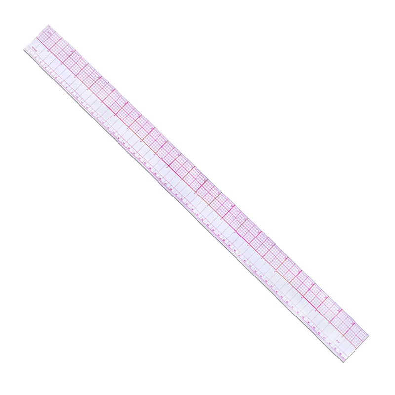 Sewing Ruler 60cm Length Straigth Ruler Clothing Sample Garment Cutting Pattern Yardstick Drawing Sewing Tools