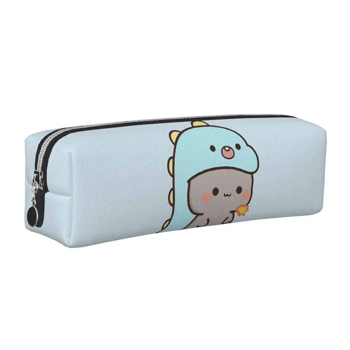 Peach And Goma lindo gato Kawai Mochi estuches de lápices gatos creativos dinosaurio portalápices bolsa estudiante escuela regalo lápiz bolsa