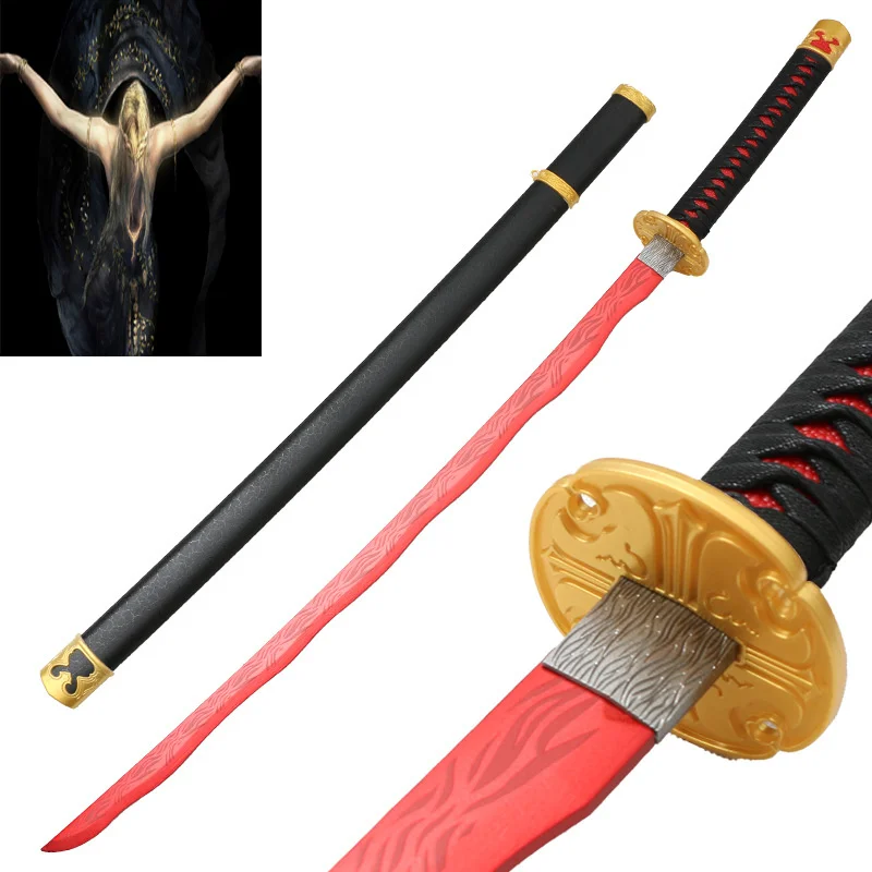 

100cm Cosplay Eldend Wood Assembled Sword Katana Role Playing 40inch Game Rings Weapon Model