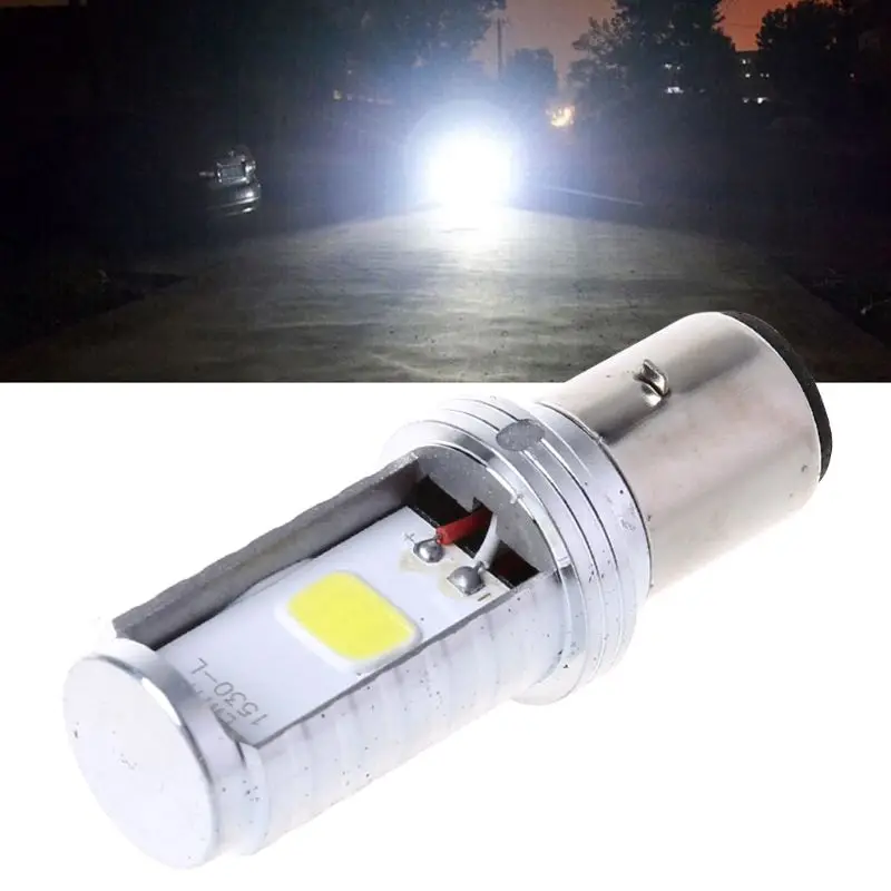 Lâmpada universal para farol motocicleta, 12w h6, lâmpada led para indicador fácil instalar, dropshipping