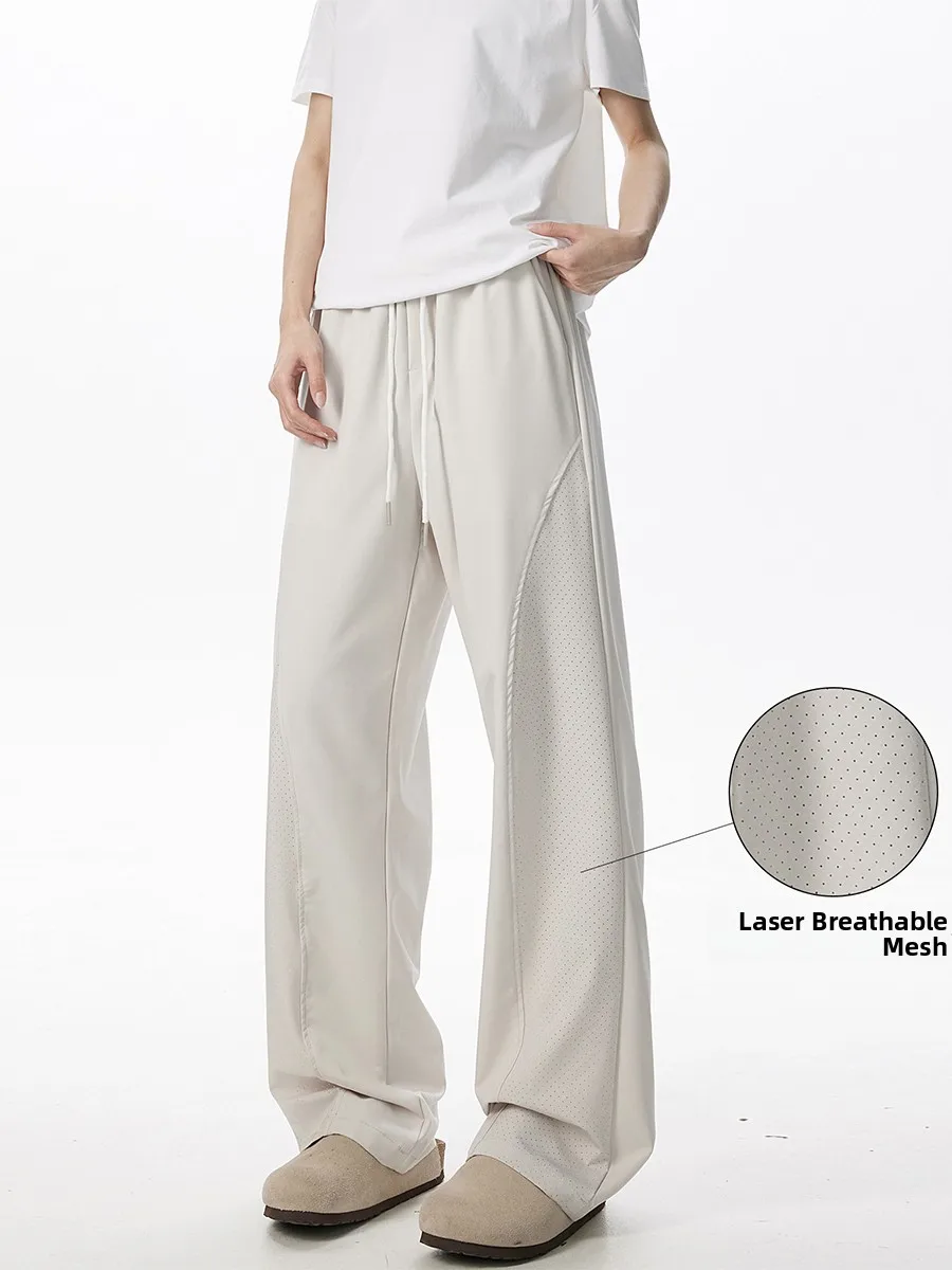 

Men's American High Street Me Qui Dry Pants Summer Cool Sensation Breathable Sports Loose Straight Casual Knife Pants