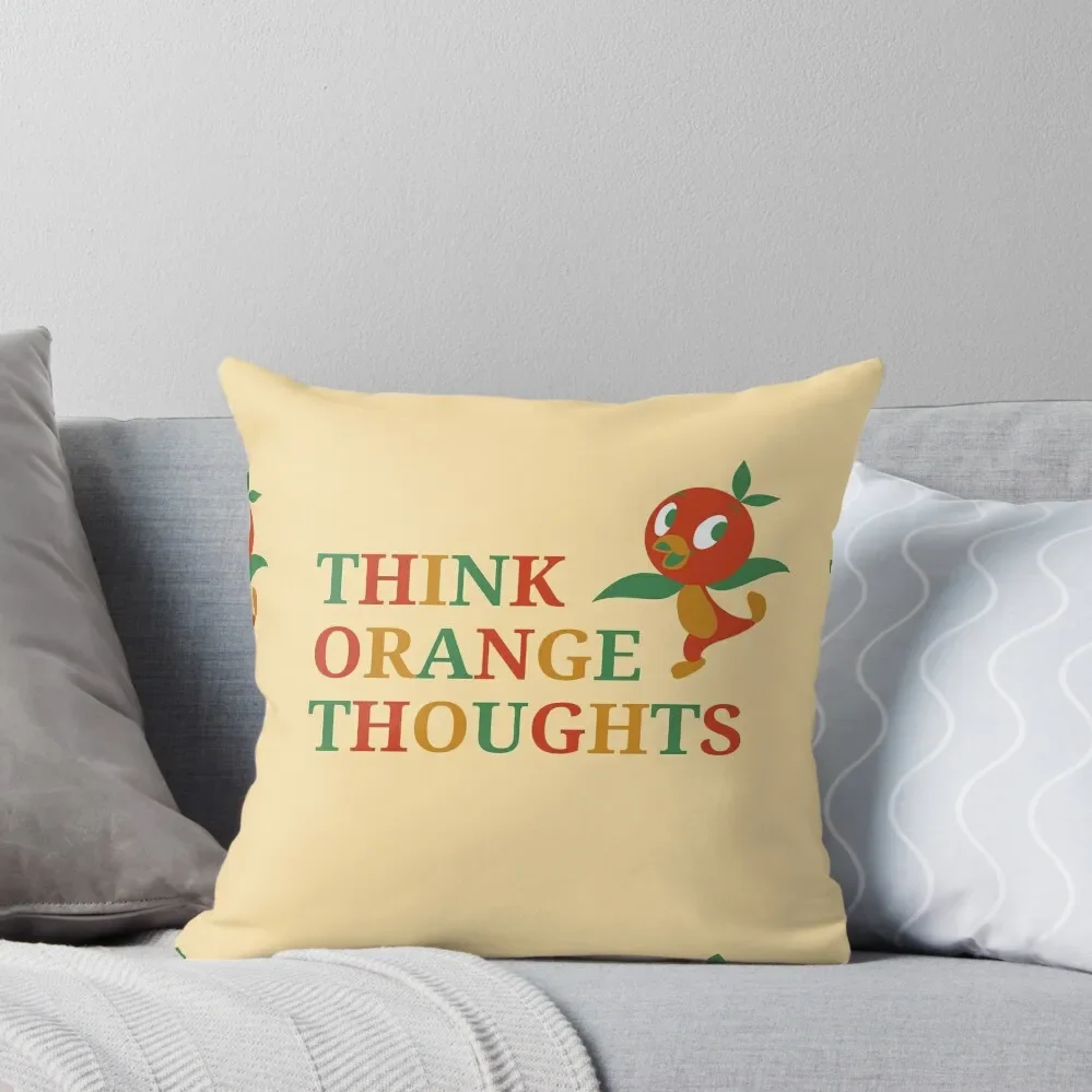 Orange thoughts! Throw Pillow luxury throw pillow covers christmas decorations 2024 Pillowcase Pillow