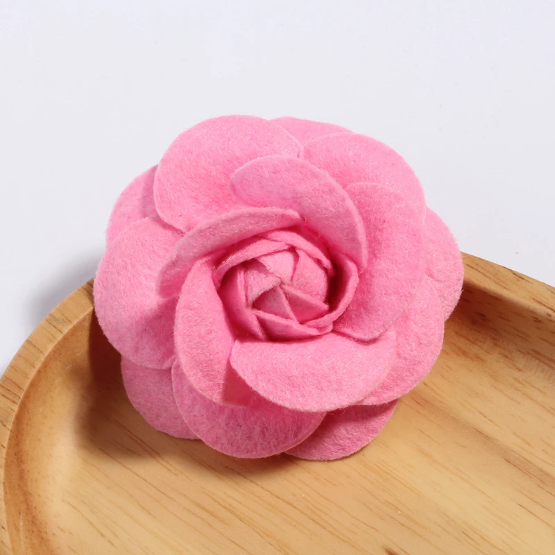 10pcs/lot 9colors 6.5cm Rolled Petal Rose Artificial Fabric Flowers with leaves For Wedding Decoration DIY Decorative Wreath