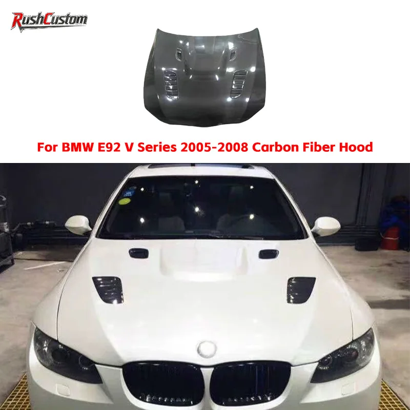 

Fit for 2005-2008 BMW E92 V Series High Quality Carbon Fiber Front Hood Engine Cover Racing Style Body Kit