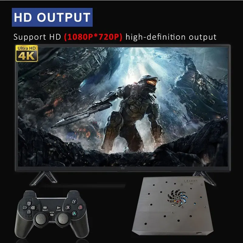 وحدة تحكم ألعاب LZAKMR X8 Play Retro I3-3110M 1T Batocera + Windows 70000 + ألعاب لأجهزة Wii PS2 N64 PSP GameCube Xbox MAX أربعة مشغل