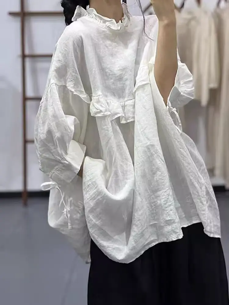 

Белый повседневный комбинезон с длинными рукавами и юбкой А-силуэта с высокой талией для офиса, для фигуры типа «груша», прямой крой, летний/весенний сезон