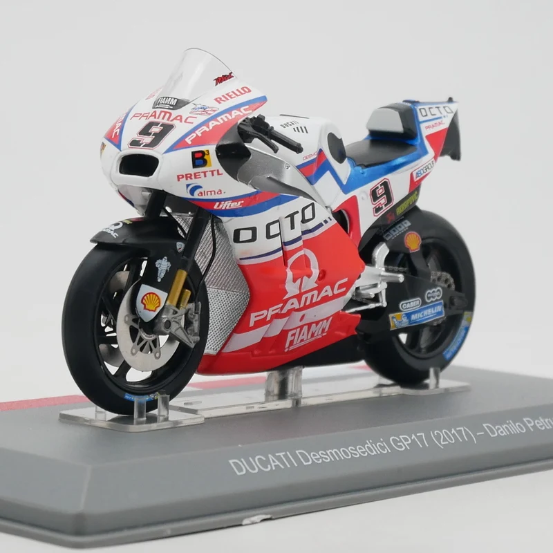 1:18 Scale Diecast Alloy Moto GP 2017 Ducati GP17 Danilo Petrucci Toys Cars Model Classics Adult Souvenir Gifts Static Display