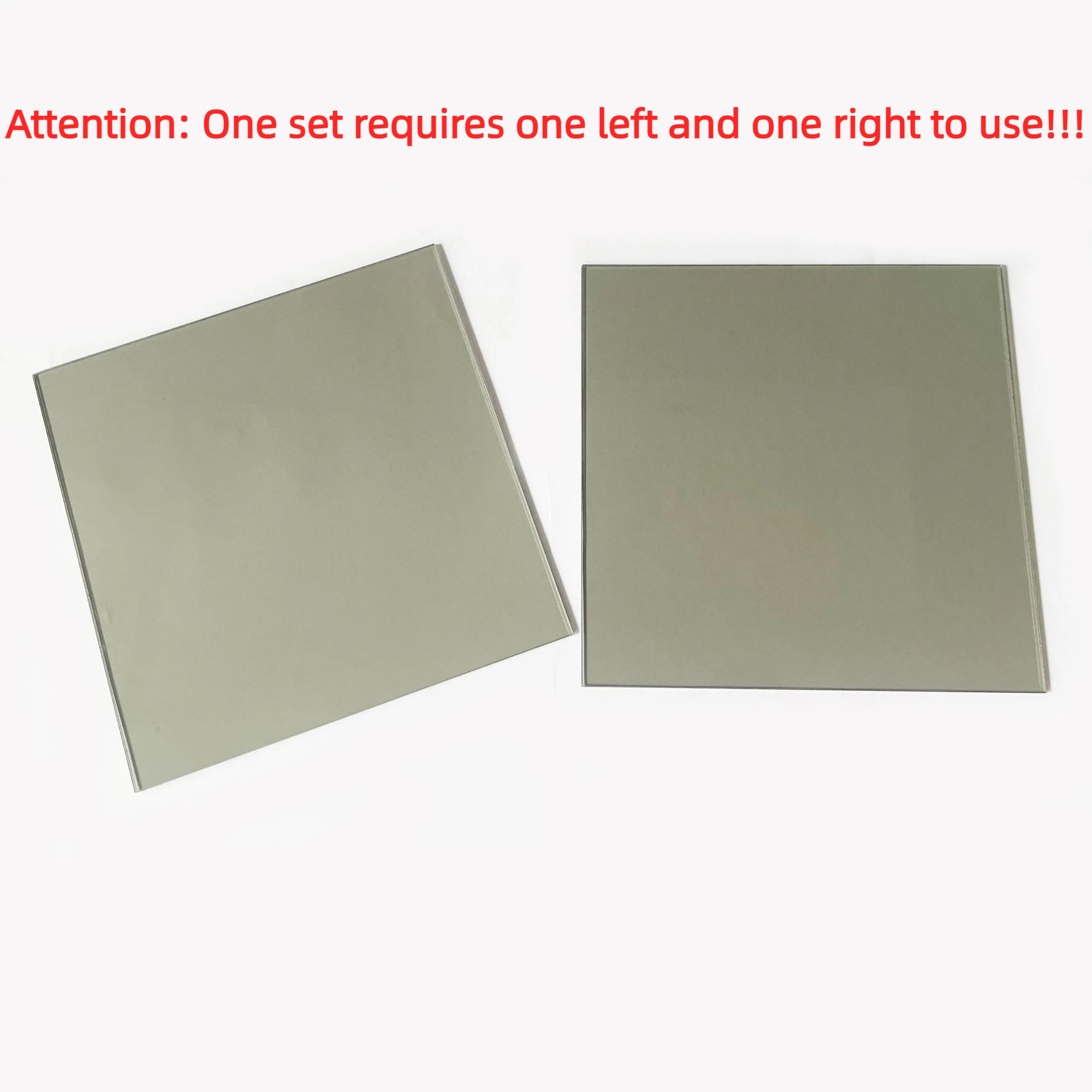 2pcs 3D Dual Machine Projection Polarizer Polarized Glass Polarizer Polarized Glass 3D Polarizer Circular Polarization 15cm