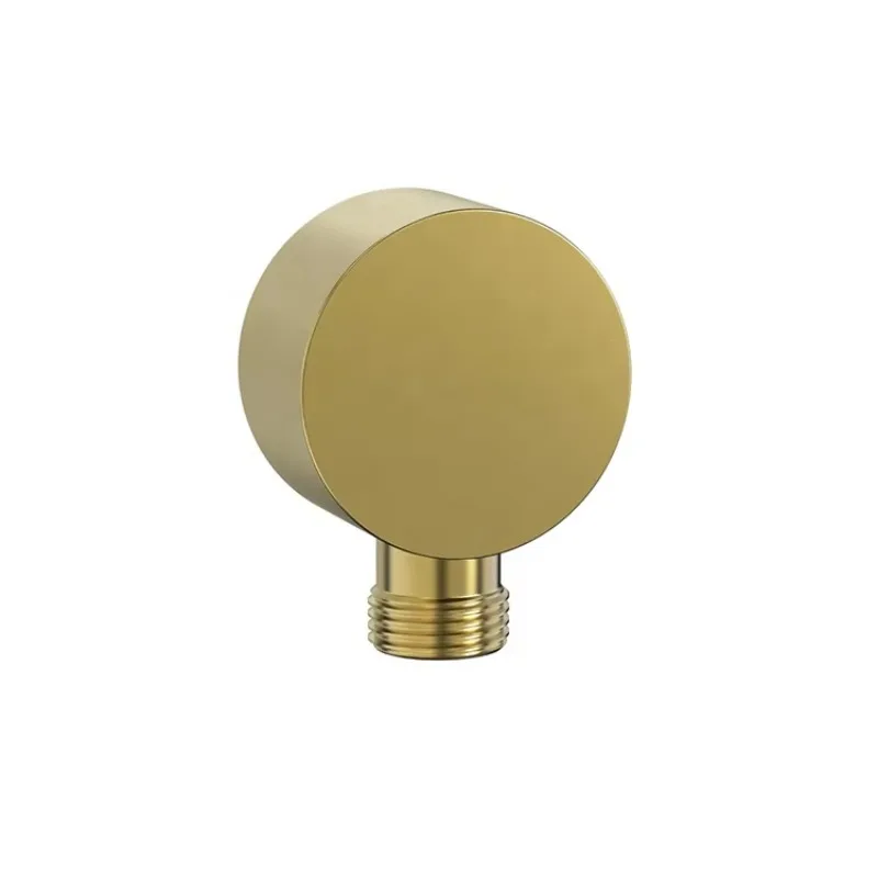 Round Brass Hand Shower Outlet Elbow Bathroom Faucet Accessories