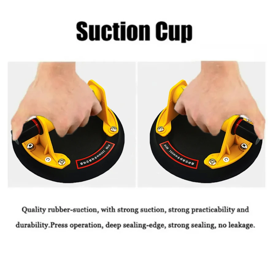 New 8 Inch 200KG Vacuum Suction Cups Powerful Heavy-Duty Hand Pump Sucker Lifted Magnets Handling Tools