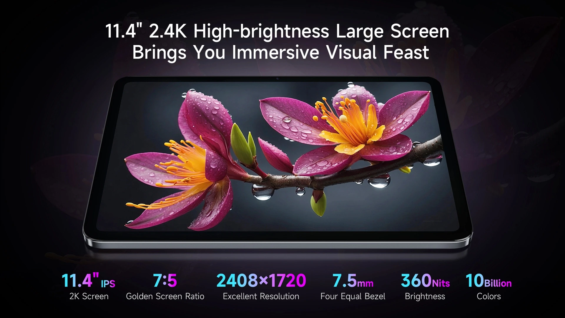 BMAX I12 Power Tablet 11.4" 2.4K IPS 90Hz Display MediaTek Helio G99 8-core 24(8GB+16GB) RAM 256GB ROM 8000mAh Type-C Android 15 Tablets 4G LTE GPS WiFi Support Dual SIM