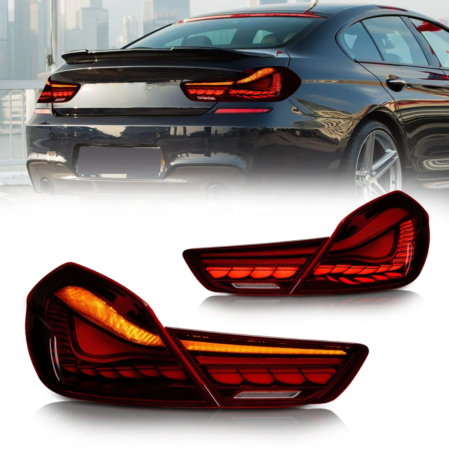 

Archaic Taillights Manufacturer for BMW 6 Series F06 F12 F13 GTS OLED Style Tail Lights M6 6GT 640i 650i 2010-2017 Tail Light