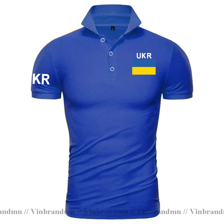 Ukraine Logo Ukrainian Polo Shirt Coat of Arms UA Brand Print for Country 2023 Nation Team Flag UKR Ukrayina Emblem Polo Shirts