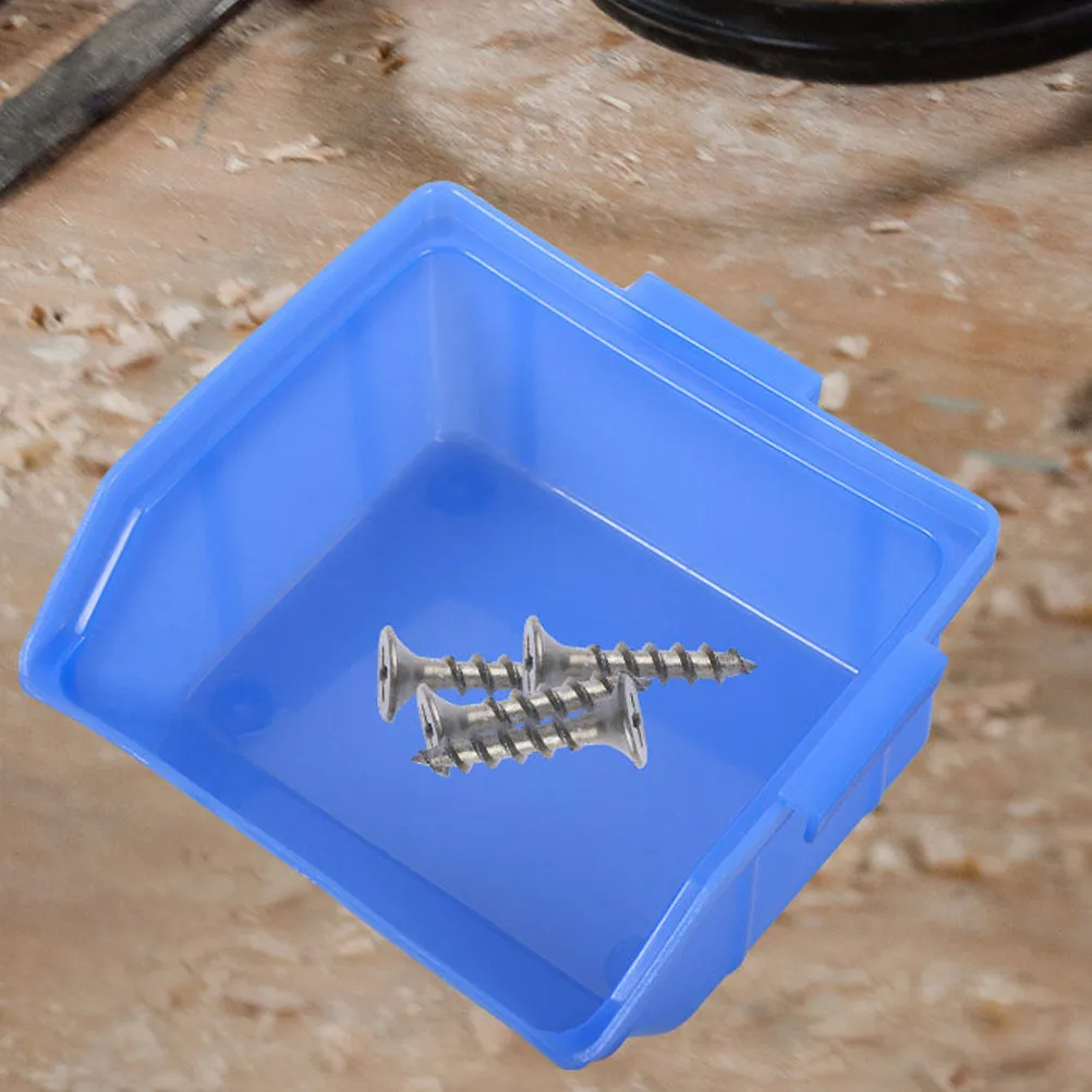 8Pcs Plastic Parts Box Heavy Duty Stackable Storage Bin for Tools Hardware Components Home Garage Workshop Maintenance