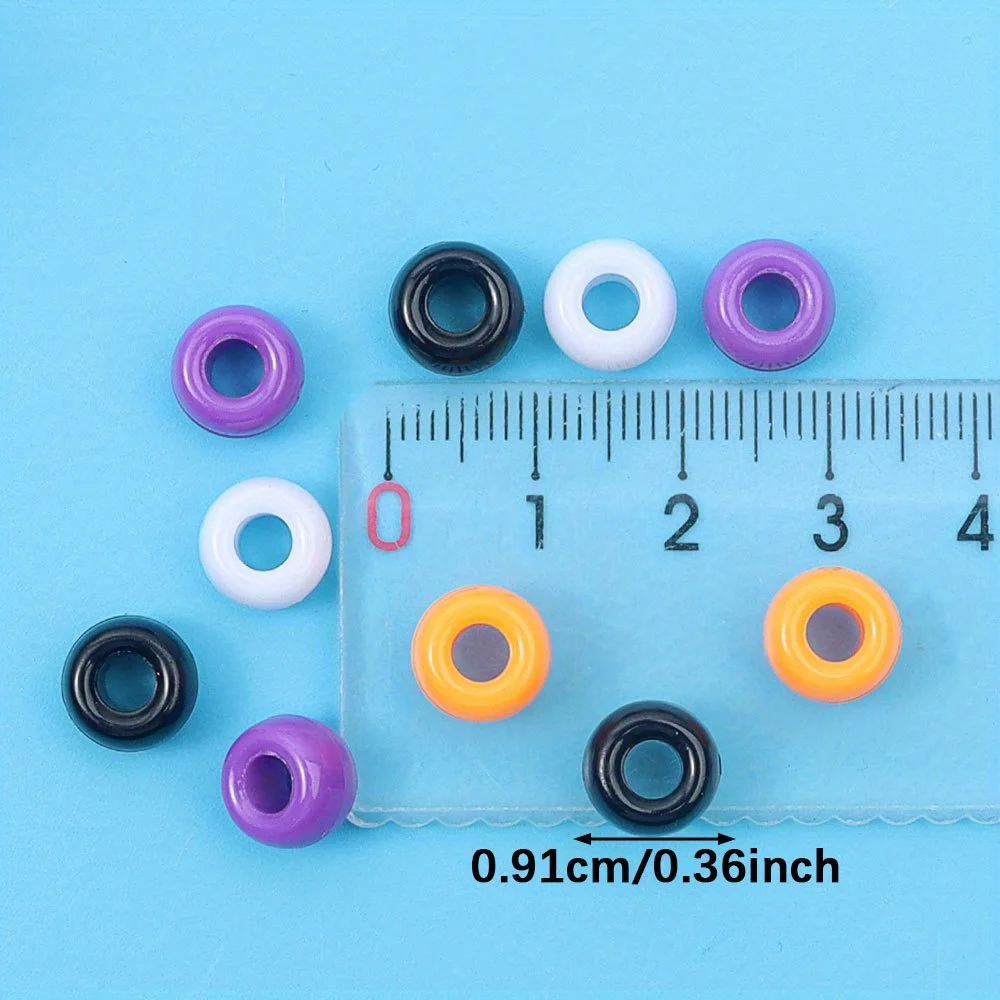 97/497/997 قطعة على شكل الهالوين برتقالي أرجواني أسود أبيض بيضاوي الشكل المهر ، قلادة سوار ذاتي الصنع ، هدية عيد الشكر للهالوين