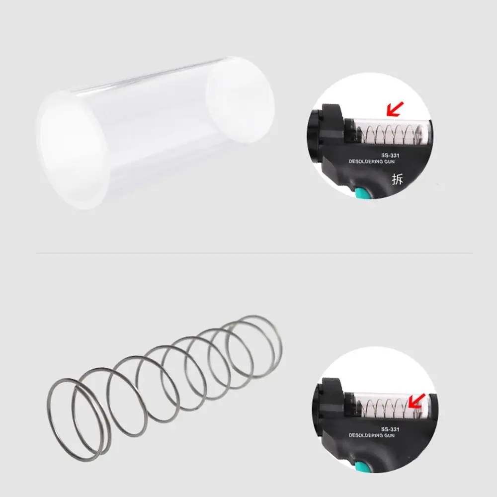 Spring Glass Tube Needle Nozzle For SS-331H Heating Core Replace Accessories Electric Desoldering Station Parts