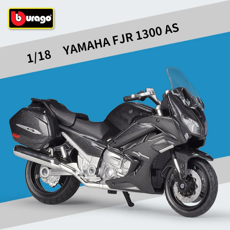 Bburago 1/18 Yamaha FJR1300AS Motorcycle Model Toy Car Collection Autobike Shork-Absorber Off Road Autocycle Toy