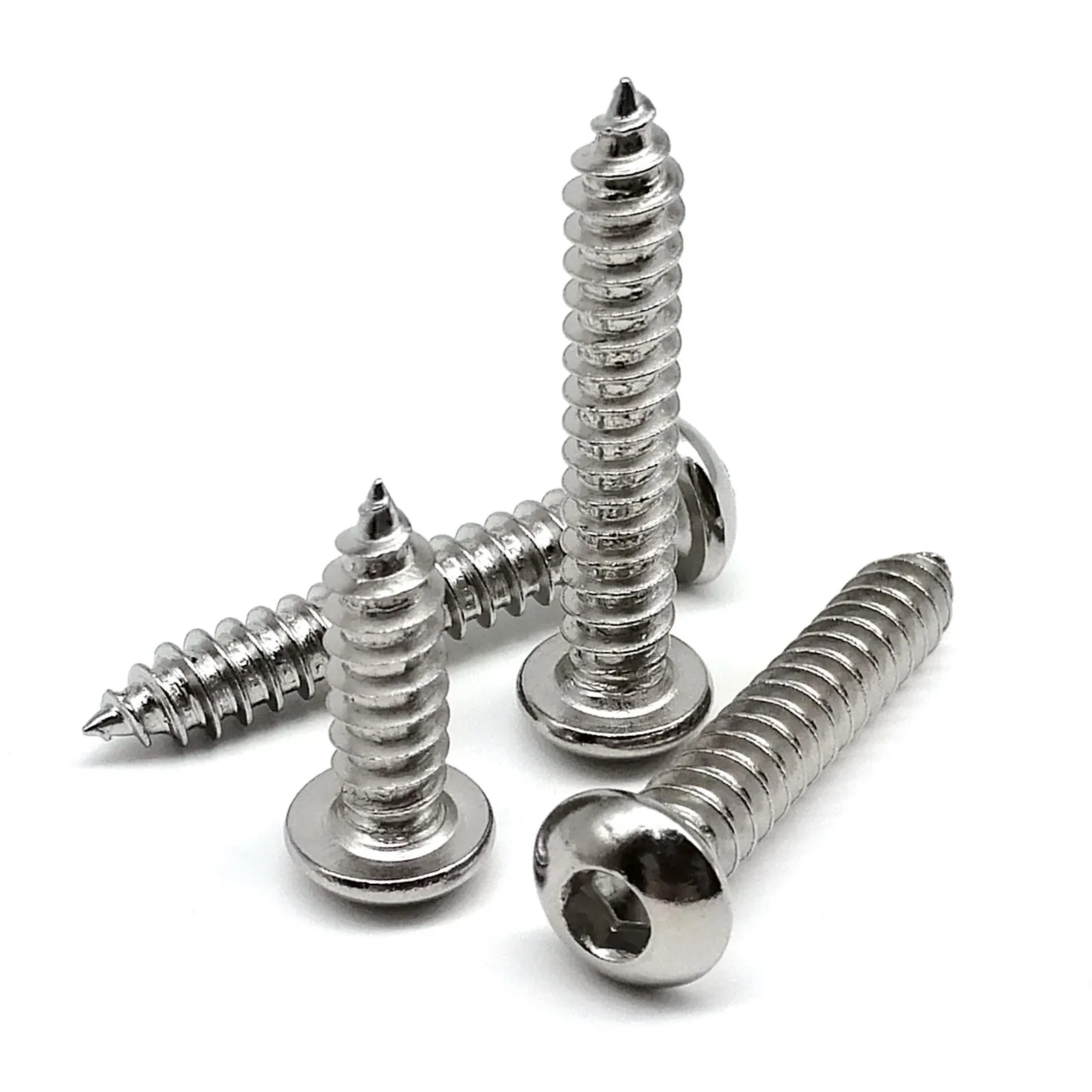 HZYUEGOU M2 M2.3 M2.6 M3 M4 M5 M6 A2-70 304 Edelstahl Innensechskant Rundkopf Selbstschneidende Holzschraube – Detail 3