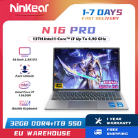 Ninkear N16 PRO Gaming Laptop 13th Intel i7-13620H 16-inch 2.5K IPS 120Hz Computer 32GB DDR4+1TB SSD WiFi 6 Face Recognition