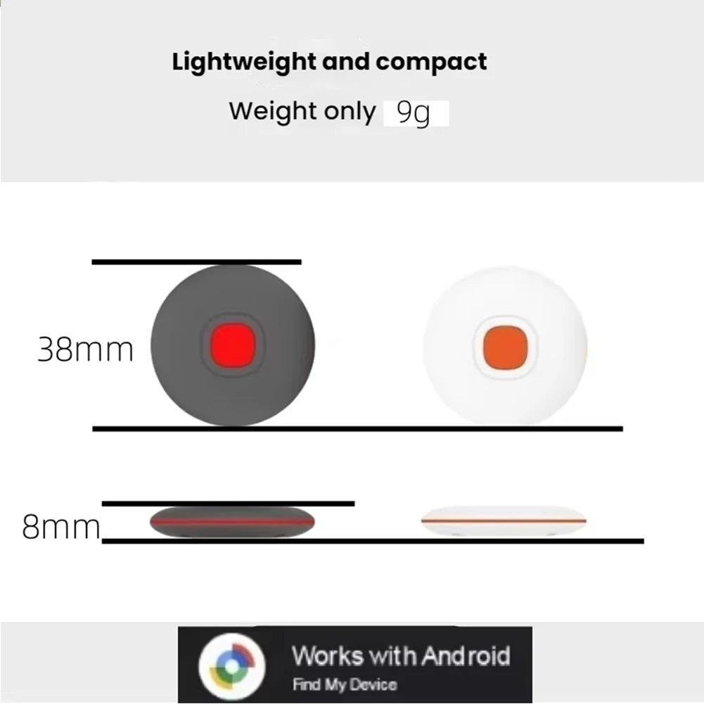 ل أندرويد المقتفي العلامة لتحديد المواقع المقتفي مكافحة خسر العنصر محدد مقاوم للماء البند مكتشف للمفاتيح محفظة الأمتعة الحيوانات الأليفة