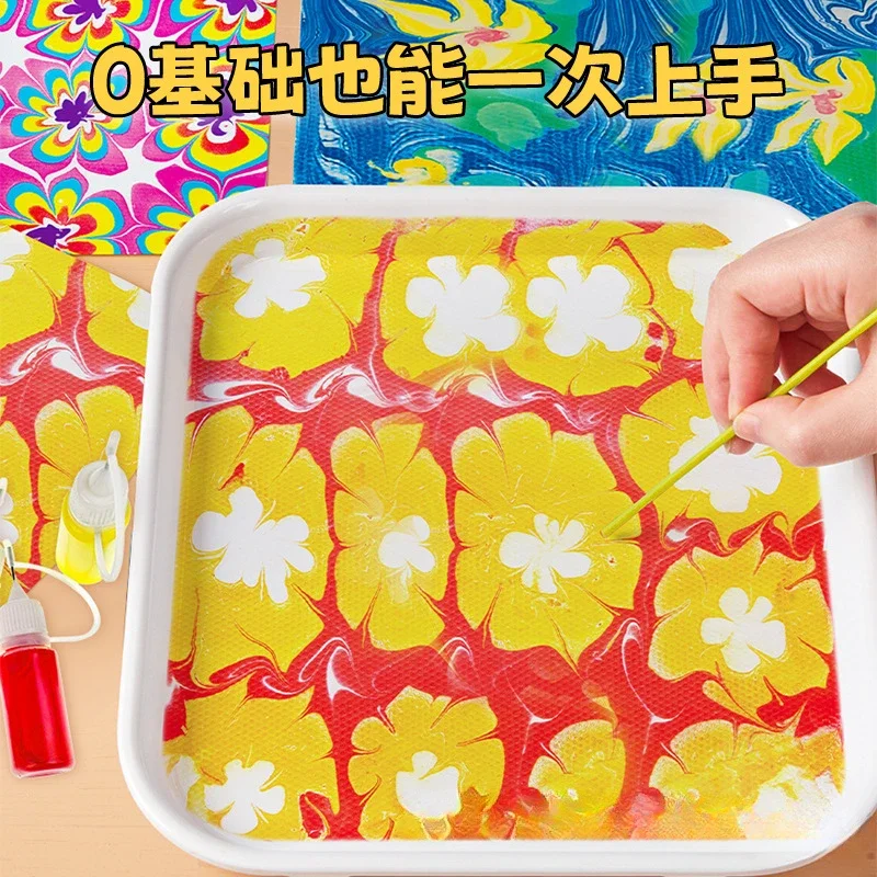 Children's Water Drawing Set Washable Painting Graffiti Paint  Floating Water Painting Shui Tuo Painting  6 Colors Per Box