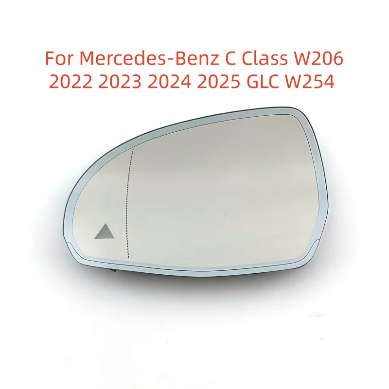 

For Mercedes-Benz C Class W206 2022 2023 2024 2025 GLC W254 Auto Dimming Heated Blind Spot Warning Rear Mirror White Glass New