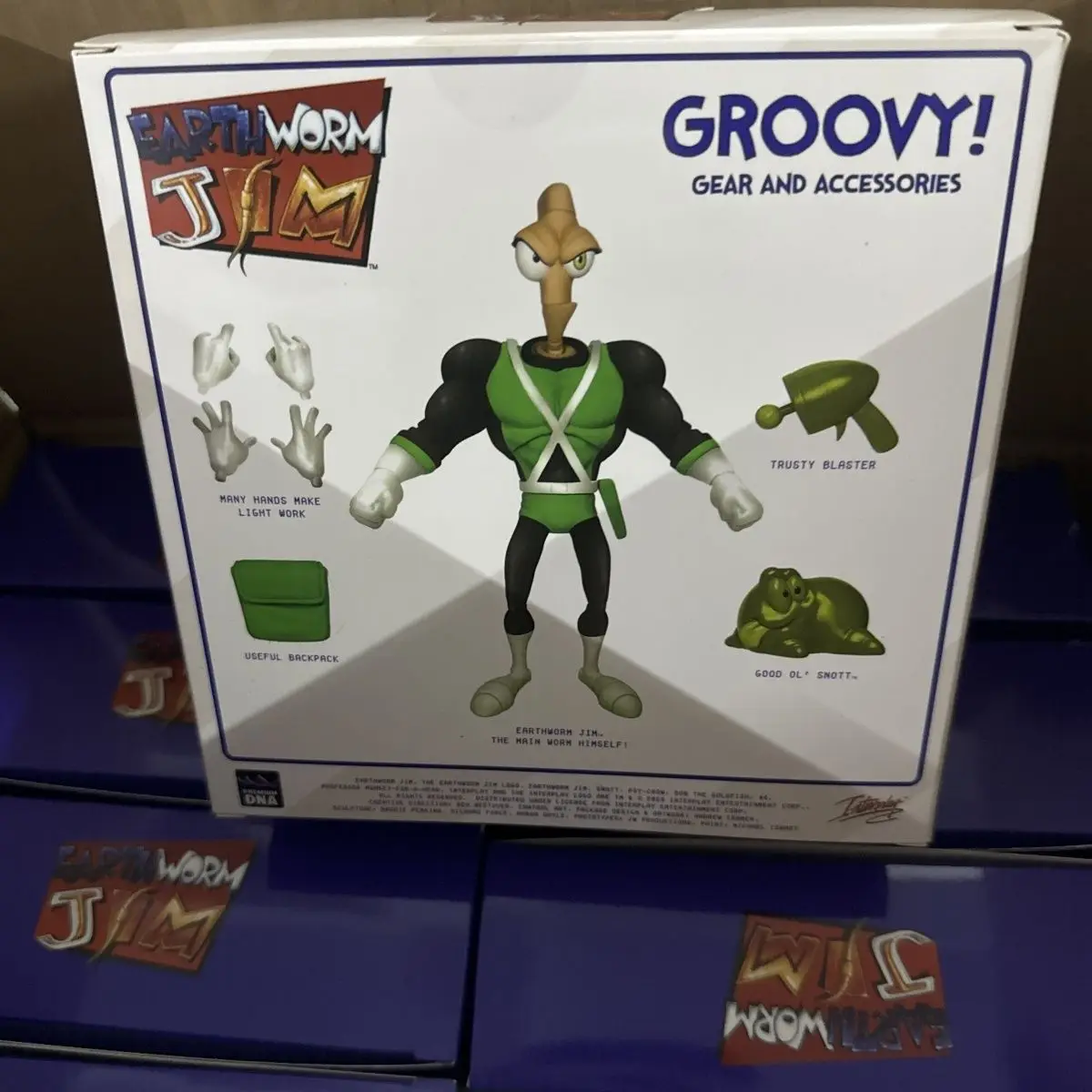 Original In Stock PDNA 1/12 Scale Earthworm Jim Action Figure - Jim Crow, Green Jim