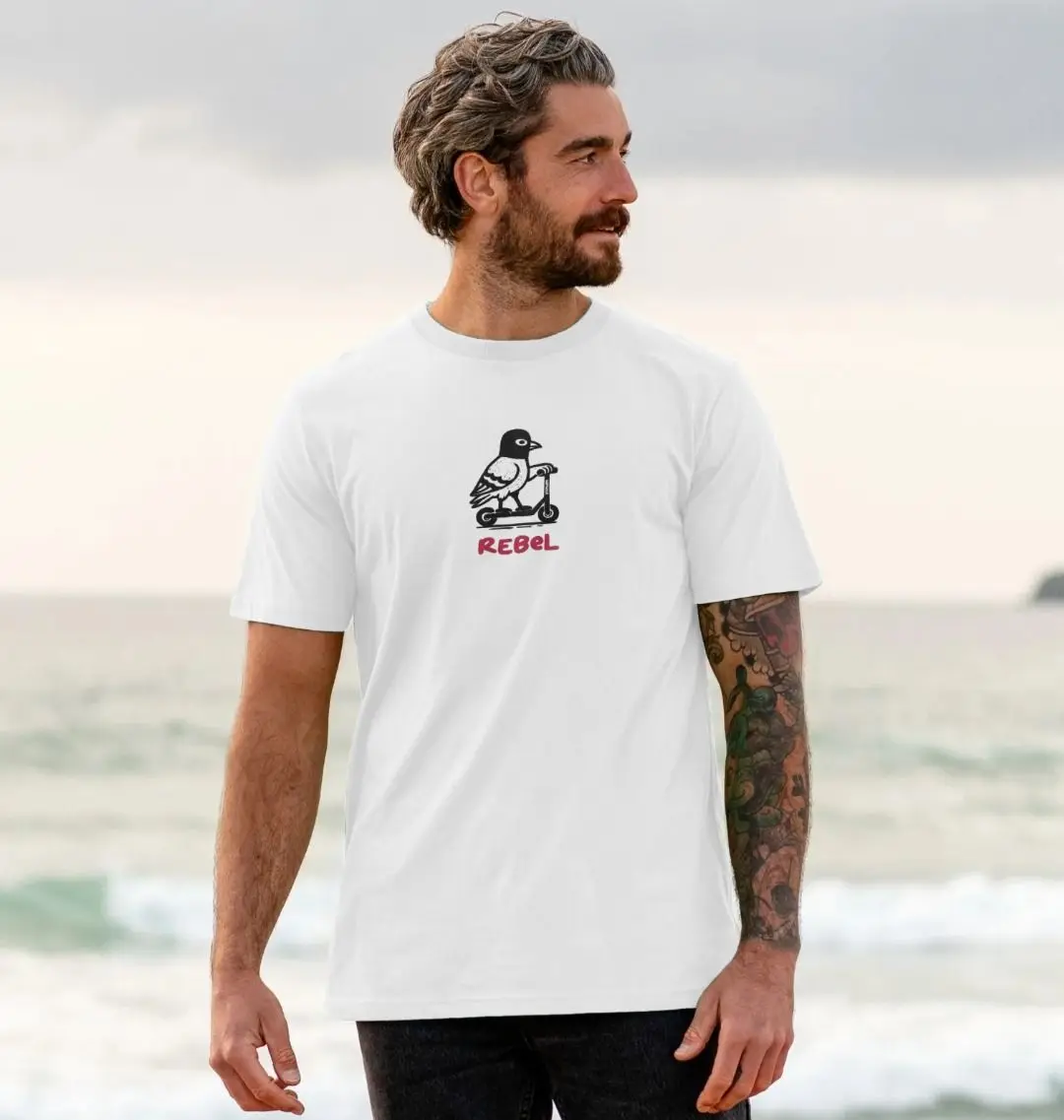 2026 Rebel T-shirt _ Penguin Rebel Shirt Graphic Cotton T-shirt High-end Luxury Unisex Style Both of Men and Women