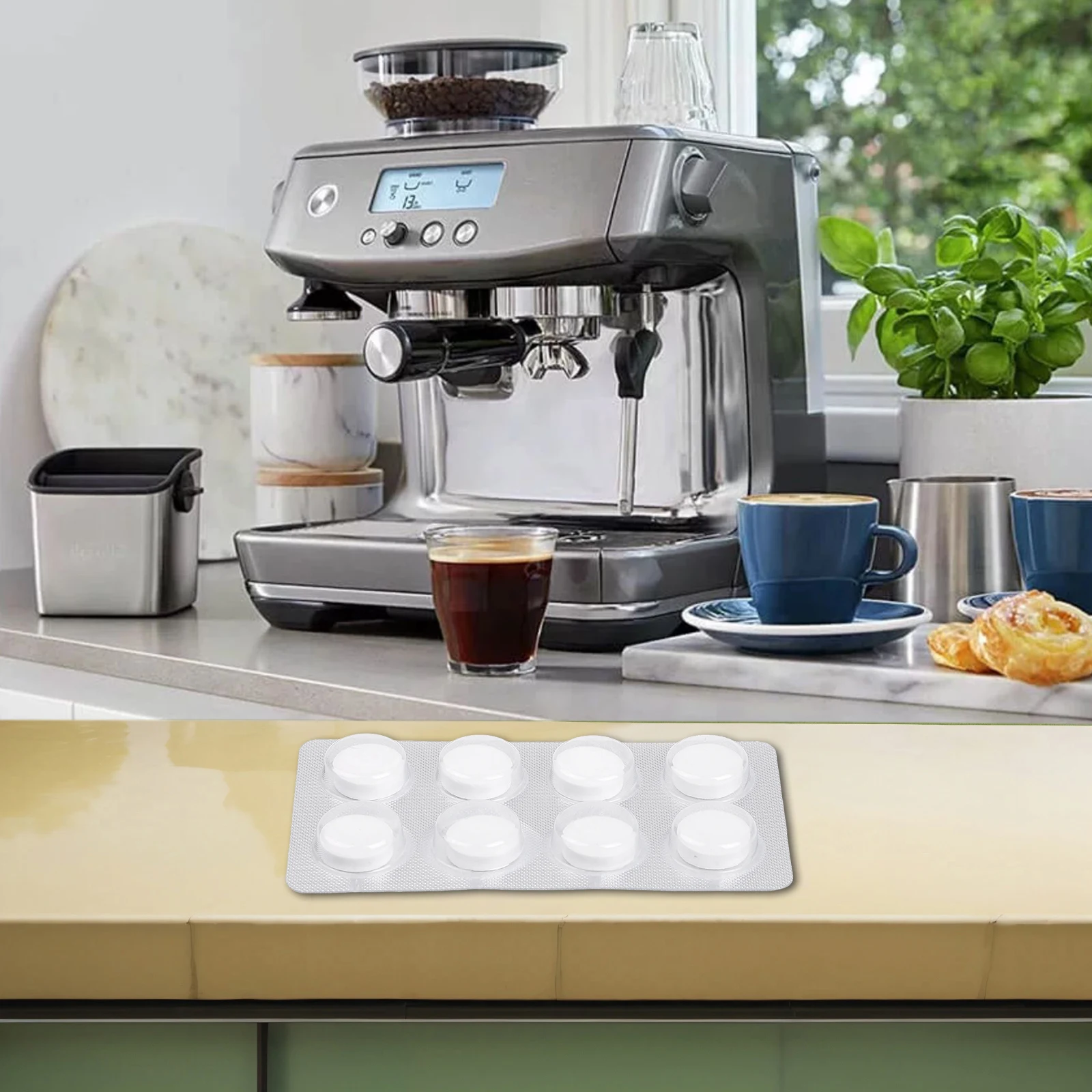 

Coffee Equipment Maintenance Coffee Machine Cleaning Cleaning Pack For Espresso 8 PCS Strips Per Pack 8 16 Pack Options