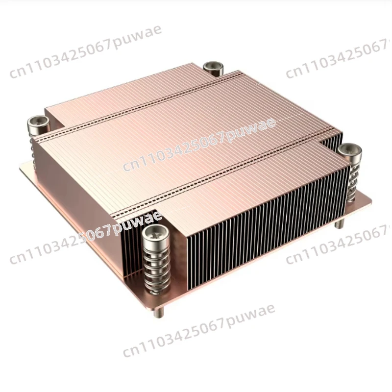 Steam Chamber Radiator 200 Watts Cut Copper Fin 1U Server Cooler VC Central Processor Cooler LGA1700 Passive Processor