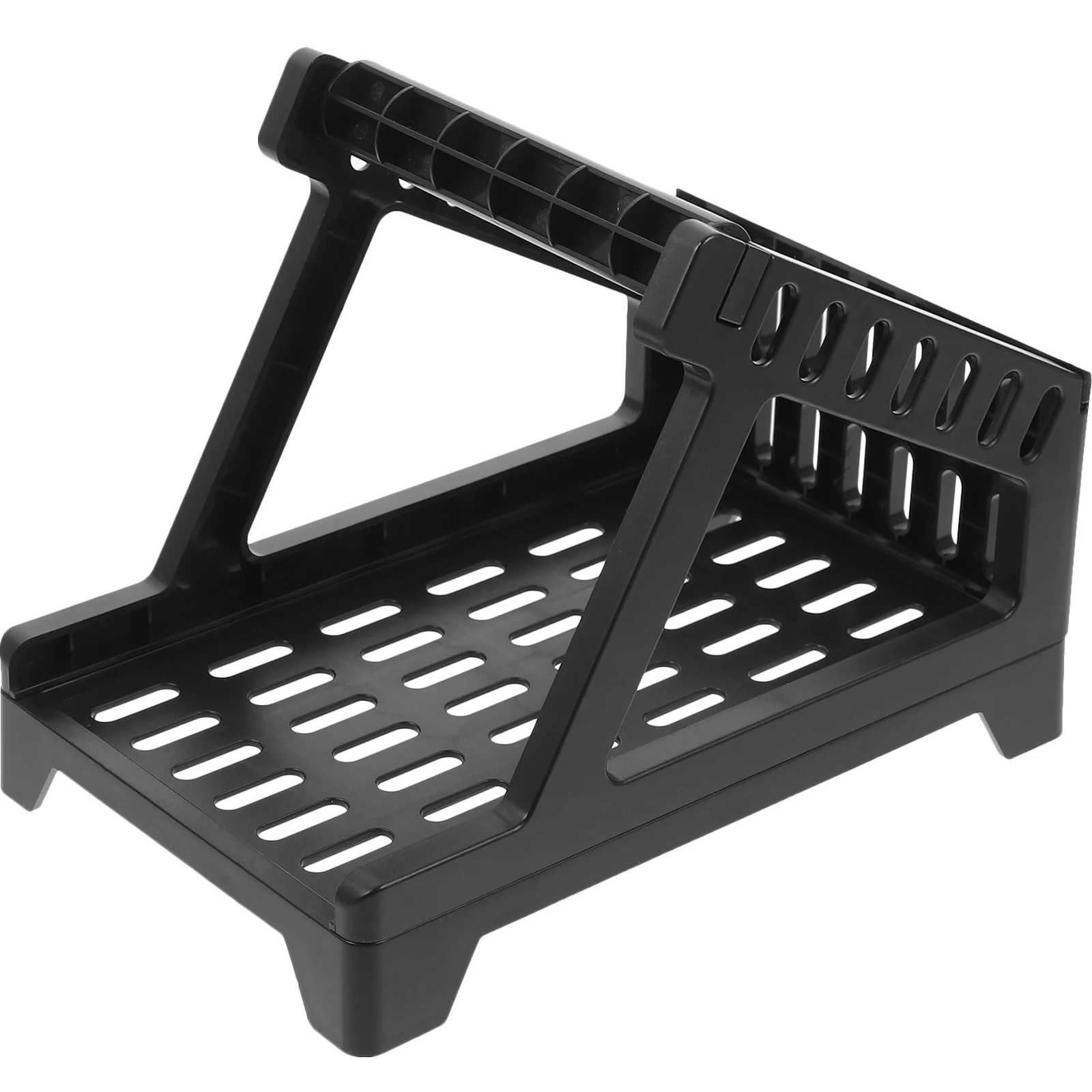 

ABS Desktop Shipping Label Holder Plastic Tray Stand Space Saving Sticker Organizer Printer Supply Label Roll Holder Convenient