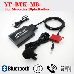 Per Mercedes Benz 10pin 1994-1998 Yatour BTK lettore musicale Bluetooth con kit di chiamate telefoniche