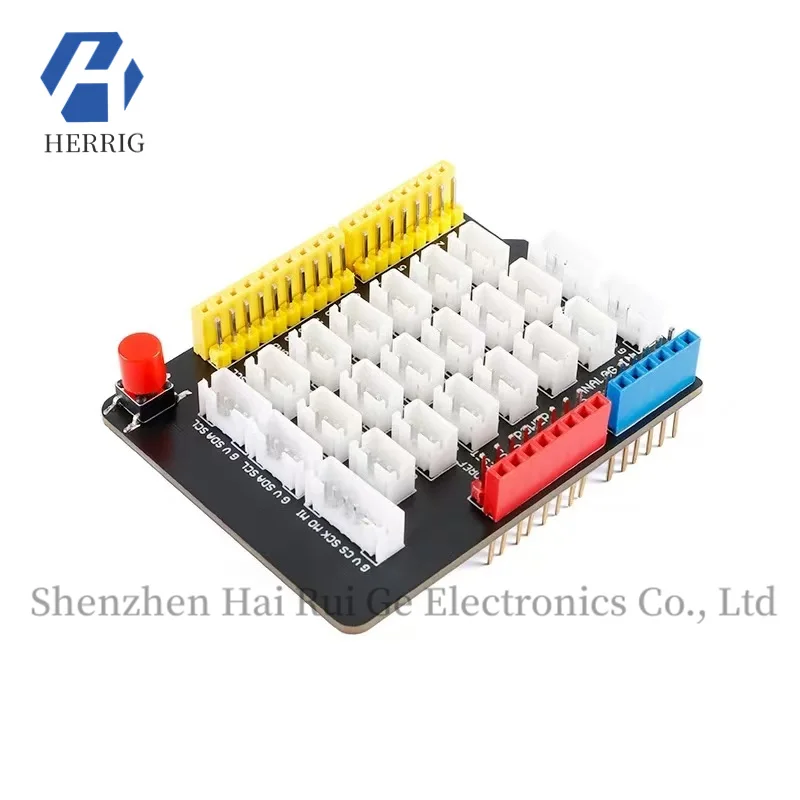 Módulo adaptador de placa de expansión de sensor Arduino genuino con botón de reinicio