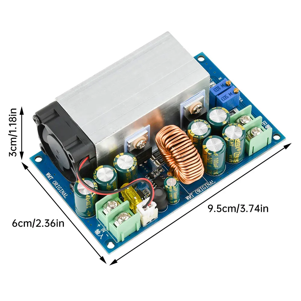 300W Hochleistungs-DC-DC 20A Einstellbares Step-Down-Buck-Wandlermodul DC11-50V auf DC12-60V Step-Down-Modul Netzteil – Detail 4