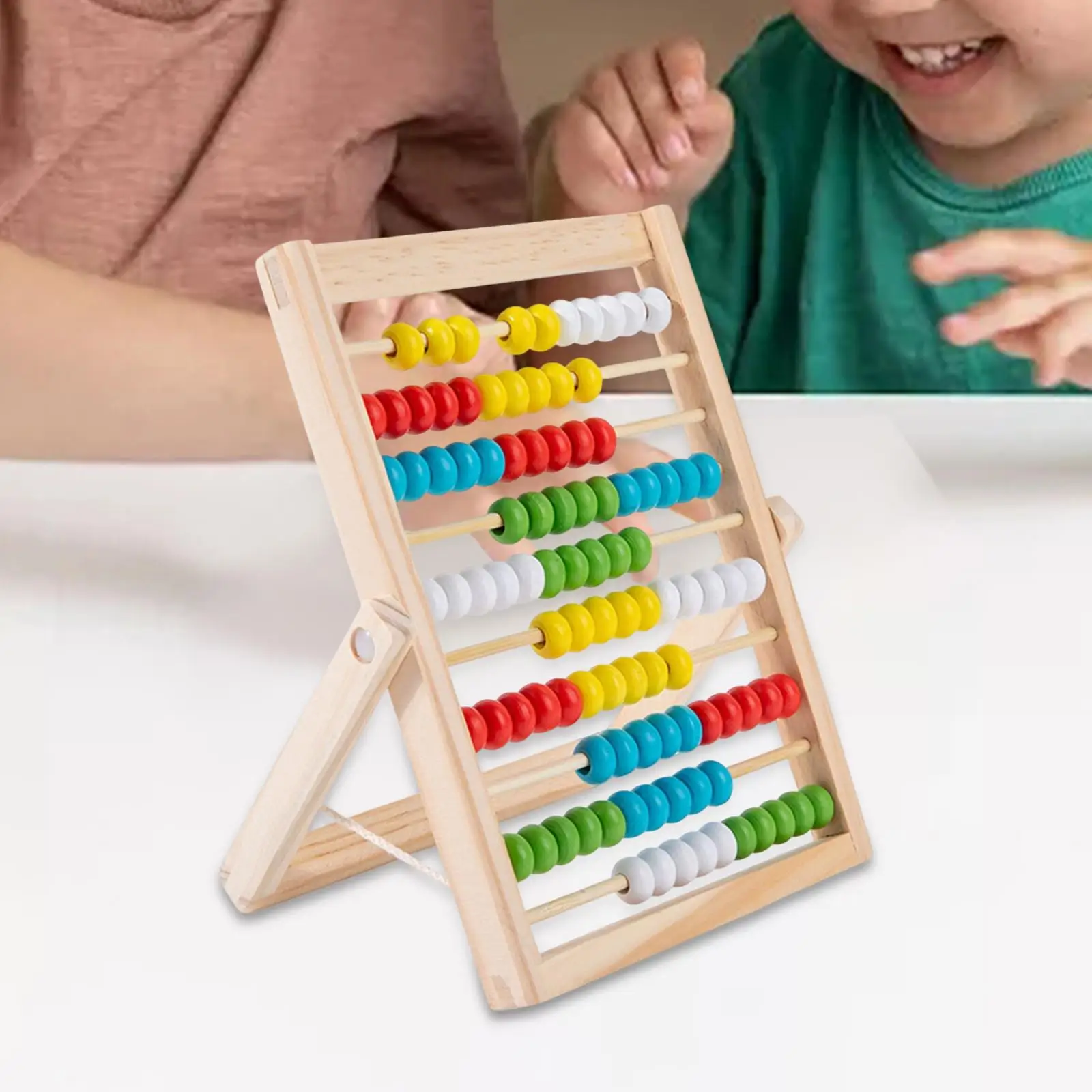 Wooden Abacus Classic Counting Kids Learning Math for Toddlers Children