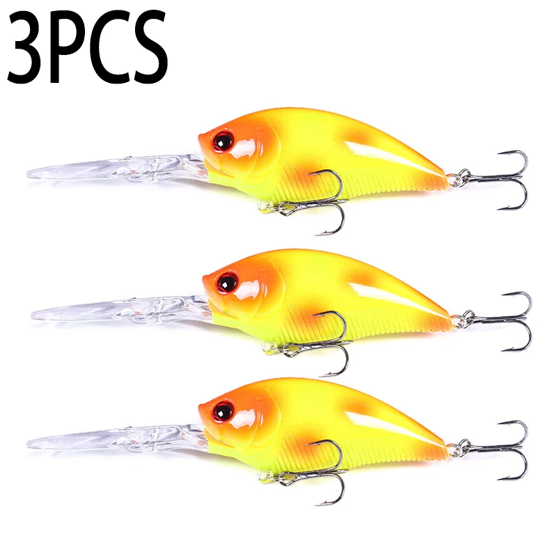 Hengjia 12,5cm 20,5g Crankbait Köder Angelköder Hecht Karpfen Angeln Künstlicher Hartköder Wobbler Crankbait Angelzubehör