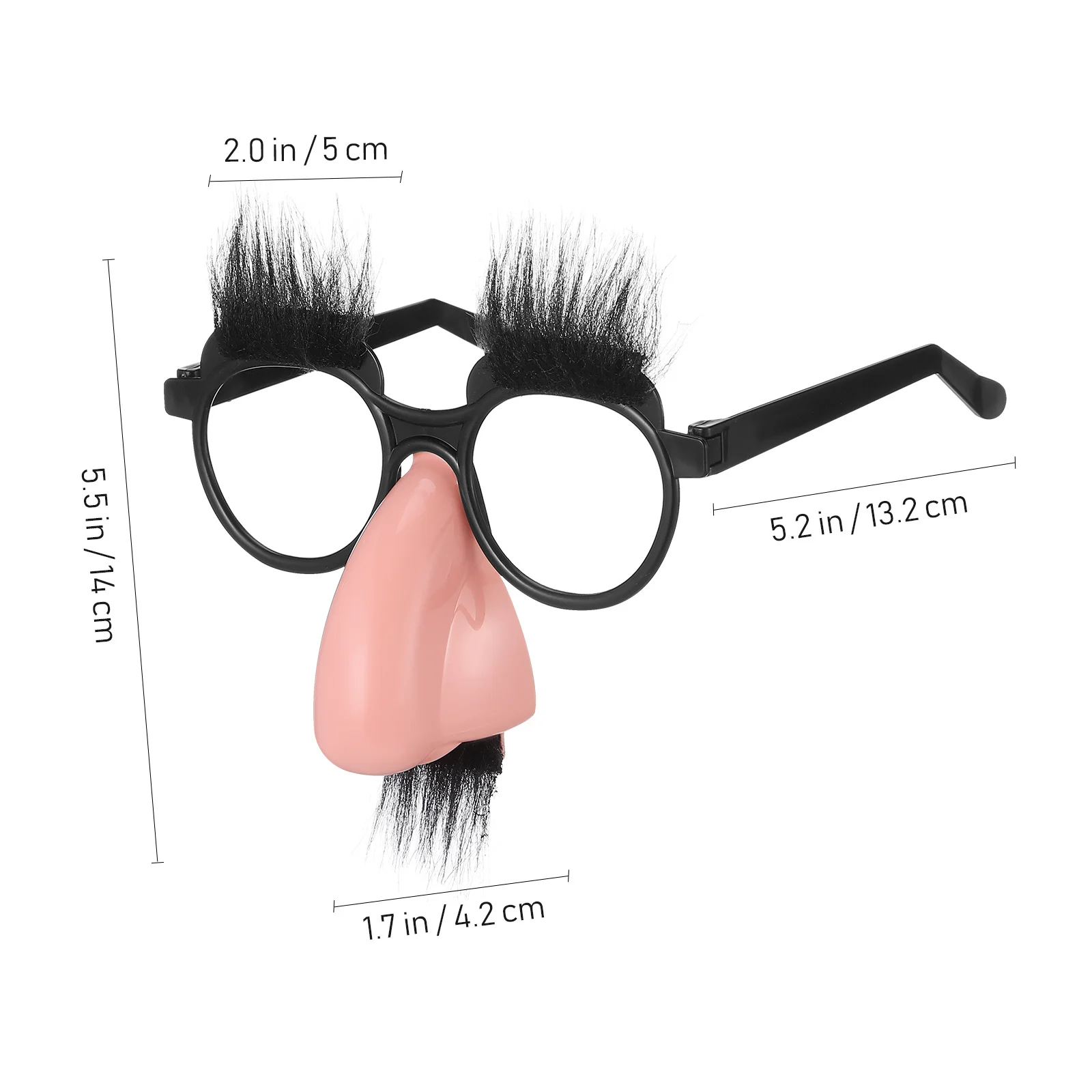 6 قطعة نظارات مضحكة للأنف الكبير زي حفلة الهالوين الدعائم توهج مصباح ليد حتى النظارات الشمسية لحفلة تنكرية كرنفال عيد الفصح ناي #3