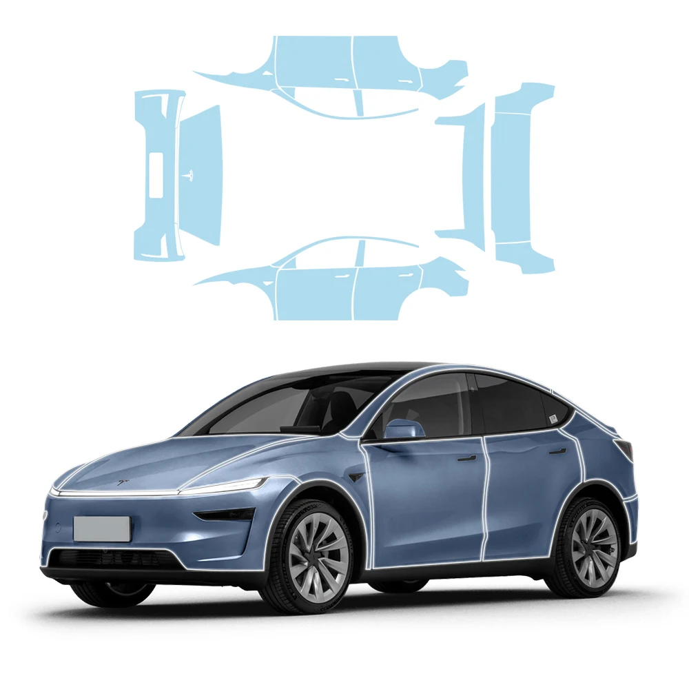 

Специальная невидимая автомобильная пленка из ТПУ для модели Y — прозрачная, устойчивая к царапинам, самовосстанавливающаяся защитная краска для кузова